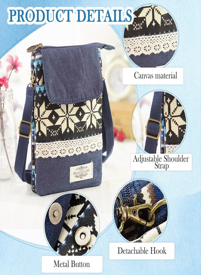 CoolShef Print Mobile Pouch - Canvas Crossbody Bags for Women, Small Sling Bag for Woman Travel Use, Functional Phone Purse with Strap for Daily Use - Image 3